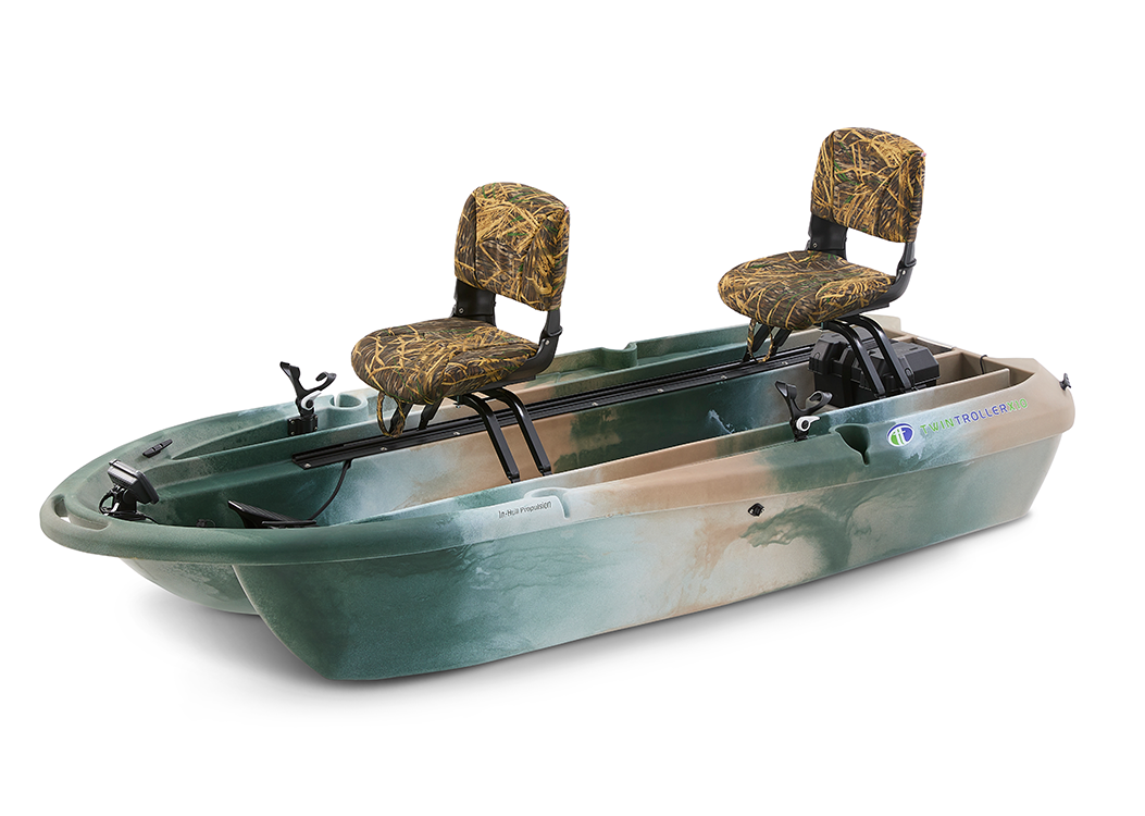 The Twin Troller X10 Deluxe- Small Electric Fishing Boat