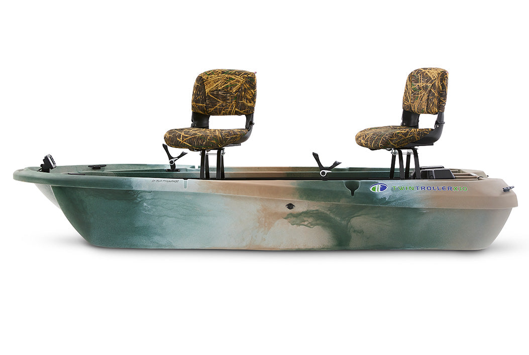 The Twin Troller X10 Deluxe- Small Electric Fishing Boat