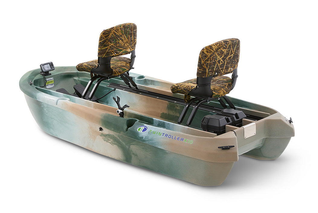 The Twin Troller X10 Deluxe- Small Electric Fishing Boat