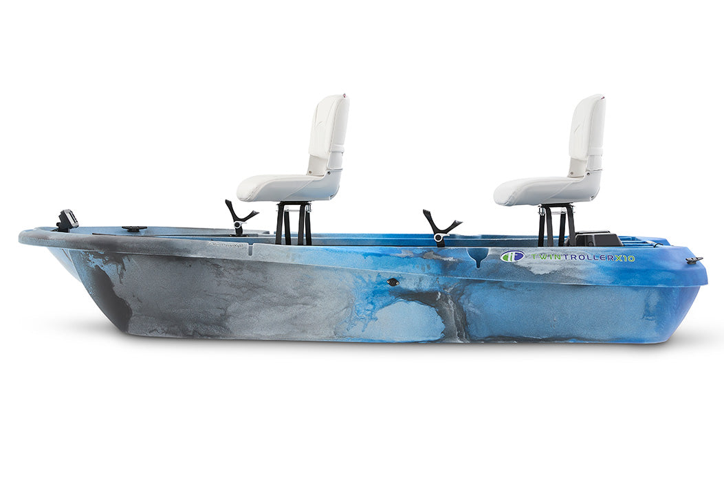 The Twin Troller X10 Deluxe- Small Electric Fishing Boat