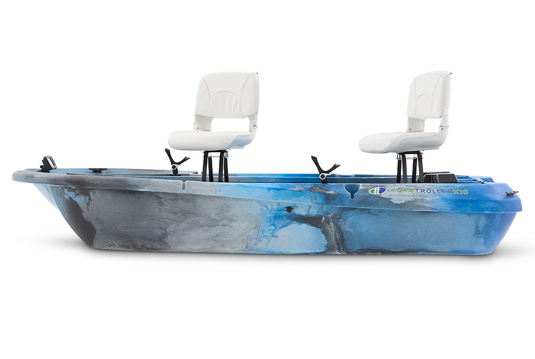 The Twin Troller X10 Deluxe- Small Electric Fishing Boat