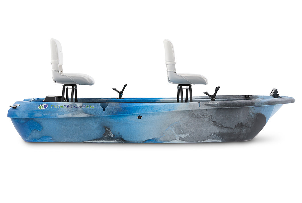 The Twin Troller X10 Deluxe- Small Electric Fishing Boat