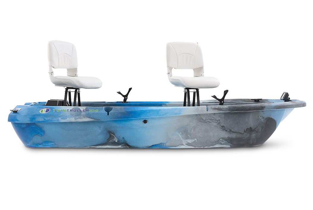 The Twin Troller X10 Deluxe- Small Electric Fishing Boat