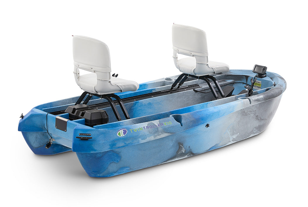 The Twin Troller X10 Deluxe- Small Electric Fishing Boat
