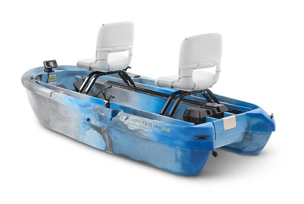 The Twin Troller X10 Deluxe- Small Electric Fishing Boat
