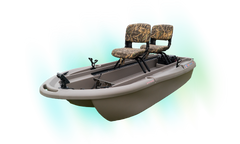 TURBO P-2: two-person pedal boat, fast, weed-free, hand & foot