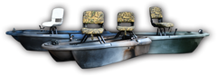 The Twin Troller X10 Deluxe- Small Electric Fishing Boat - Shadow Series